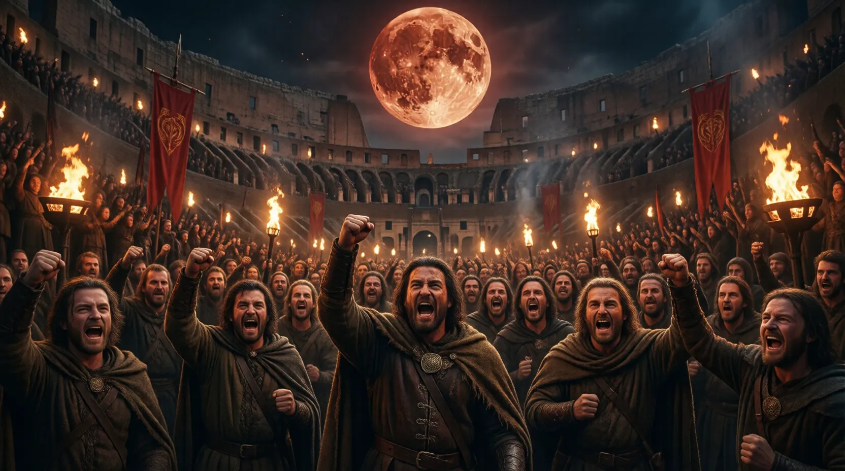 The crowd wants blood, concept art